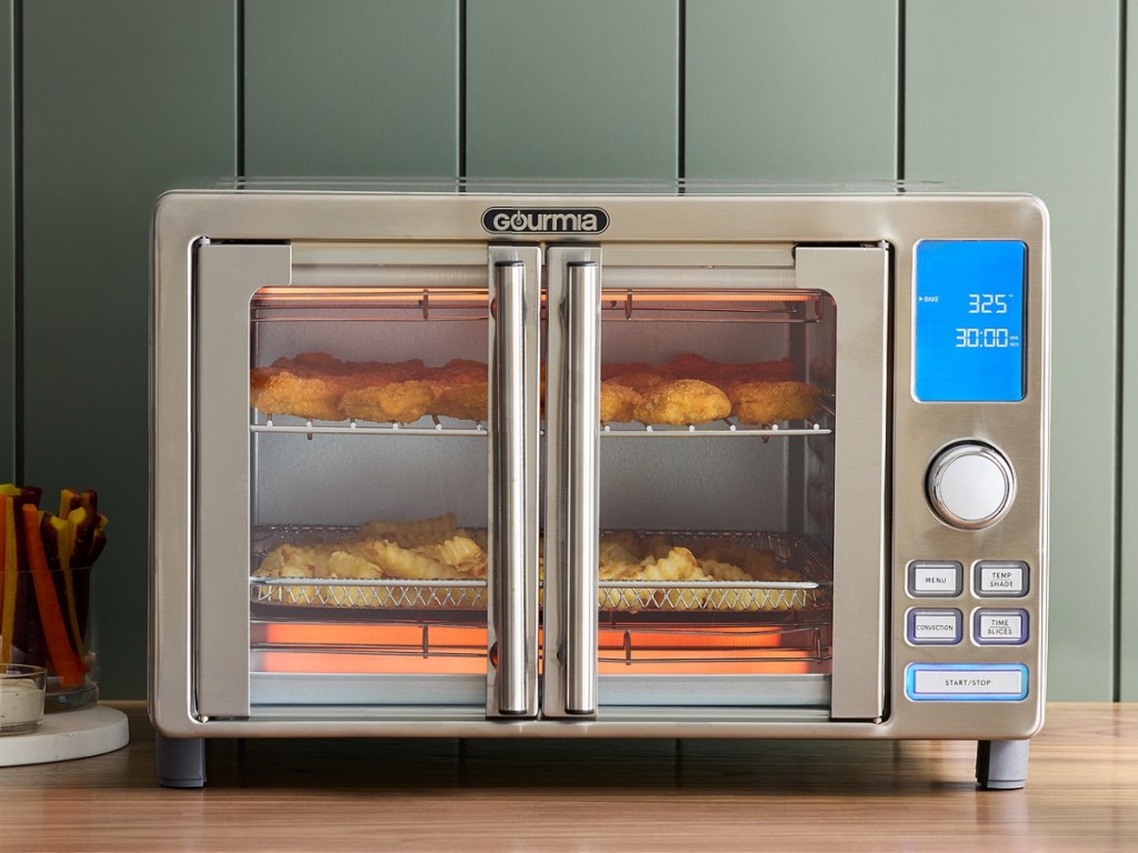 Gourmia Digital Stainless Steel Toaster Oven Air Frye