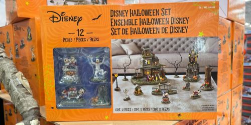 Disney Halloween Village Set Only $99.99 at Costco | Lights Up & Plays Spooky Music!
