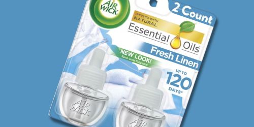Air Wick Plug-In Scented Refill w/ Essential Oils 2-Pack Only 89¢ at Walgreens (Regularly $8)
