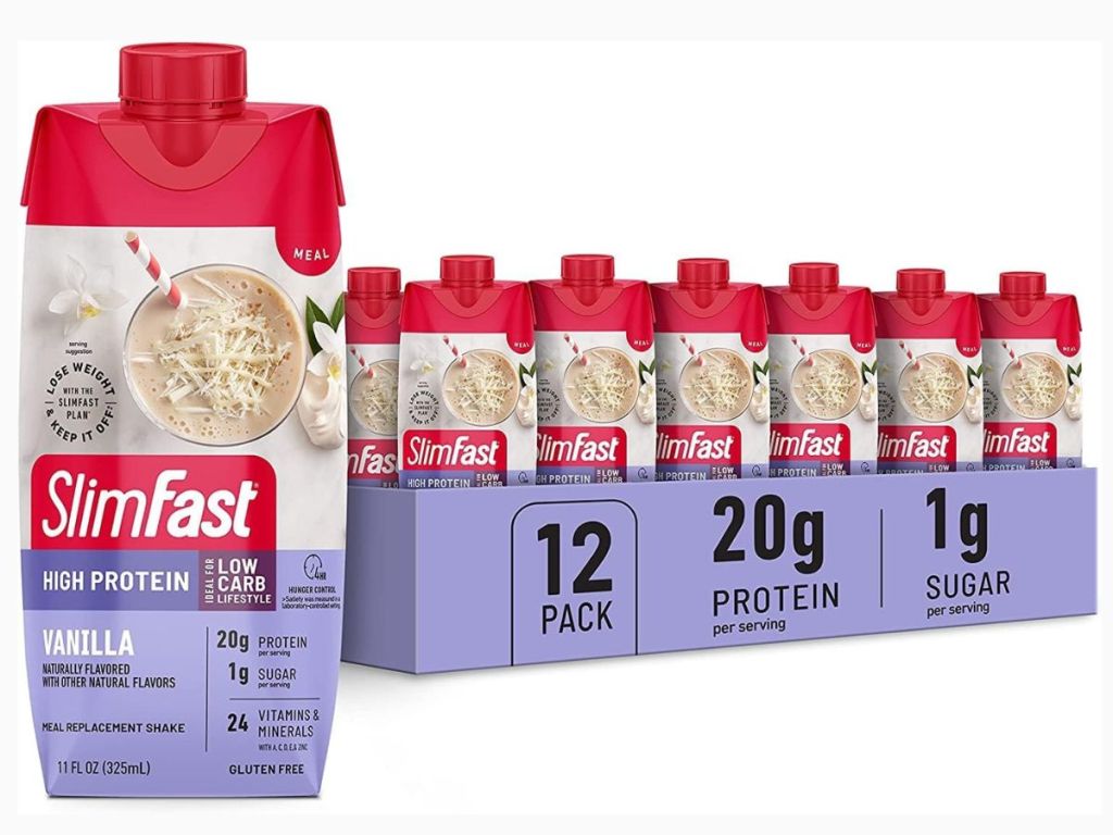 SlimFast High Protein Shake Vanilla 12-Pack