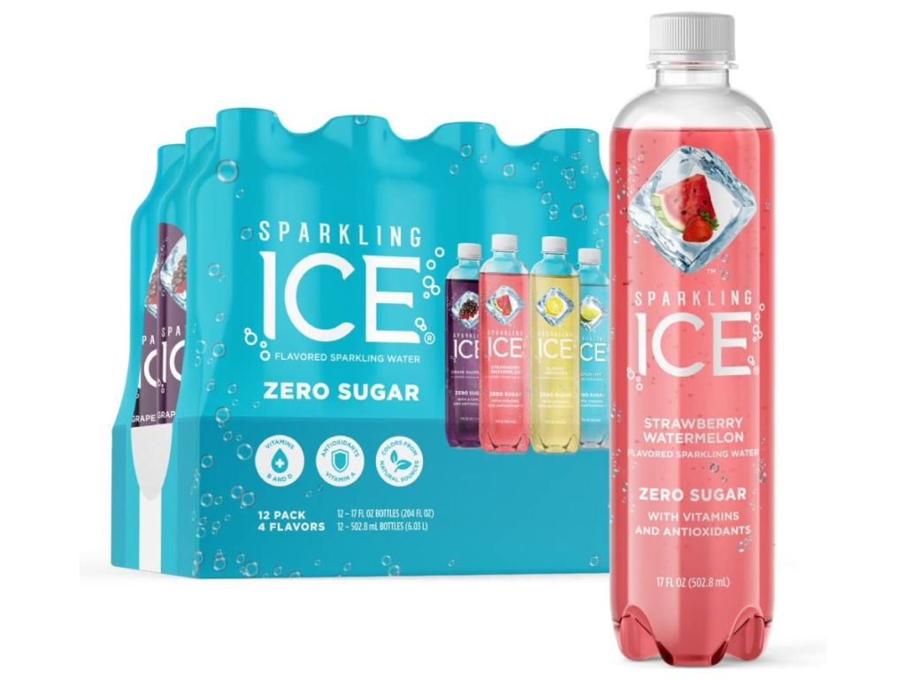 Sparkling Ice water variety pack in blue