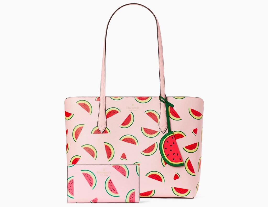 Kate Spade Marlee Watermelon Party Tote and Wallet