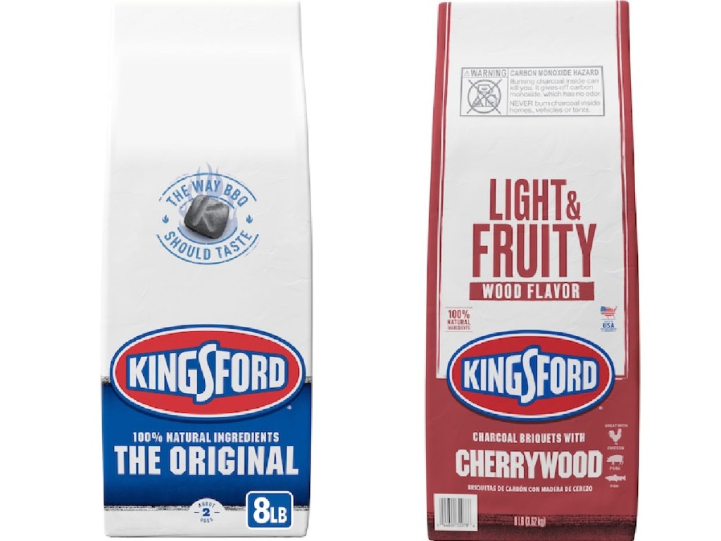 Kingsford brisquette in original and cherrrywood