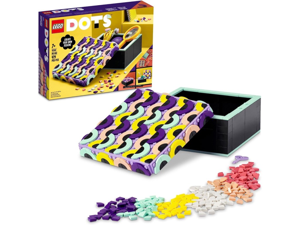 LEGO DOTS Big Box Arts and Crafts Set with all items displayed