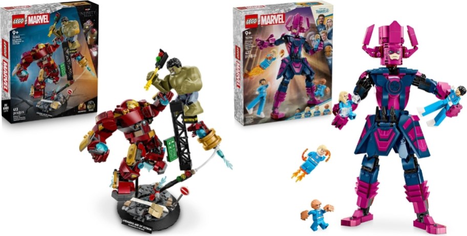 lego marvel hulk and Fantastic Four