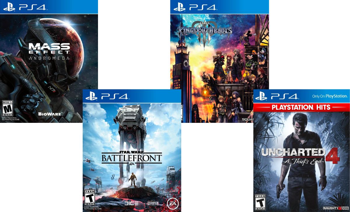 four PS4 games