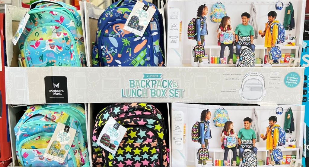 Backpacks and lunchboxes
