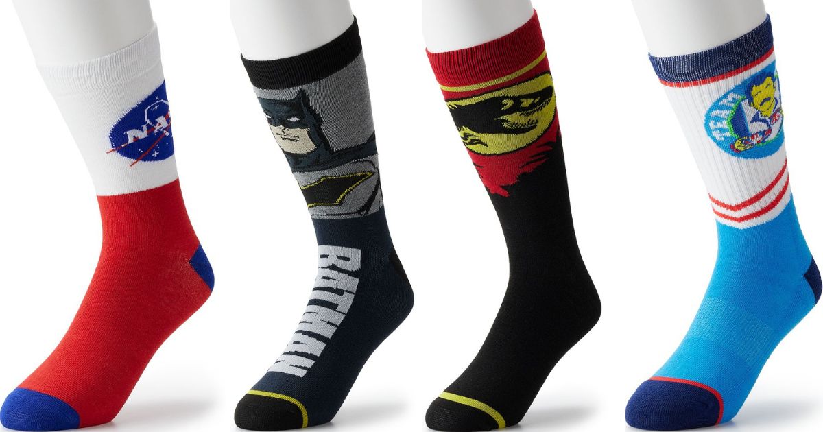 Men's Novelty Crew Socks Only $1.36 on Kohls.com (Regularly $8) | Harry ...