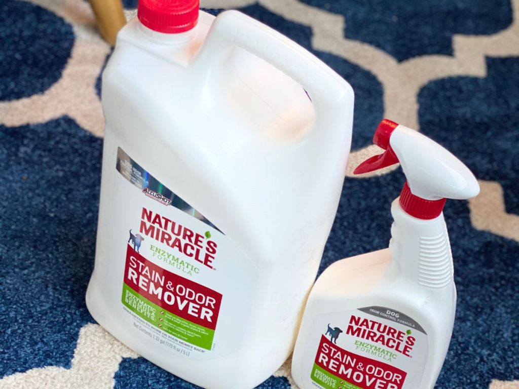 Nature's Miracle gallon bottle and spray