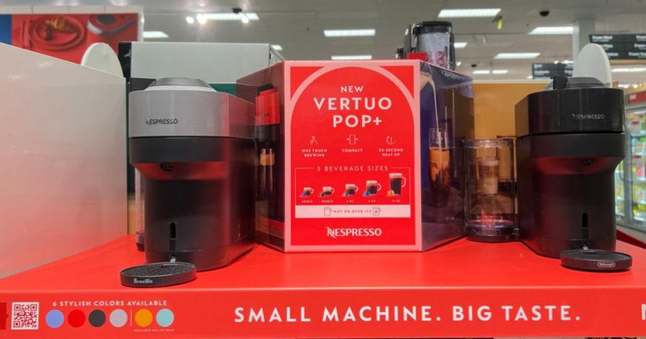 Nespresso vertuo pop store display