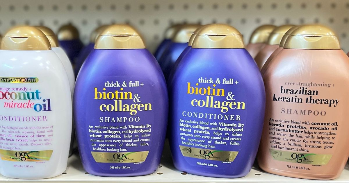 OGX Biotin & Collagen Shampoo & Conditioner Set Only 10 Shipped on Amazon Hip2Save