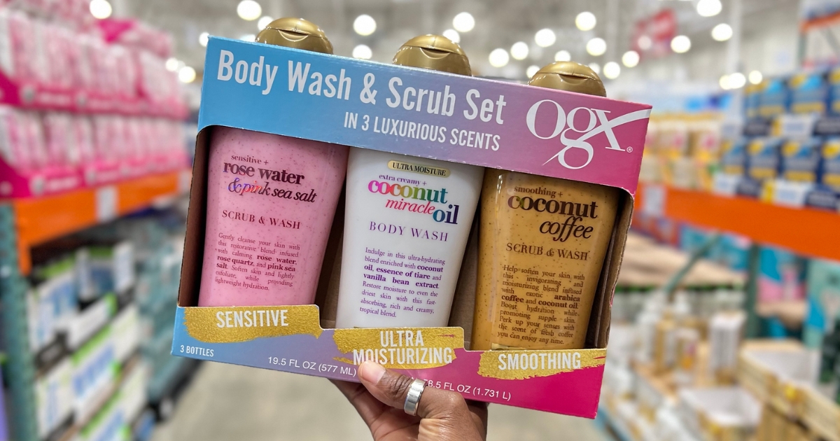 OGX Body Scrub & Body Wash 3-Pack Only $13.49 at Costco