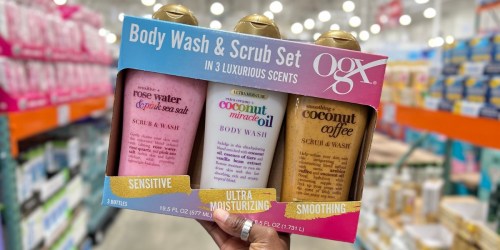 OGX Body Scrub & Body Wash 3-Pack Only $13.49 at Costco
