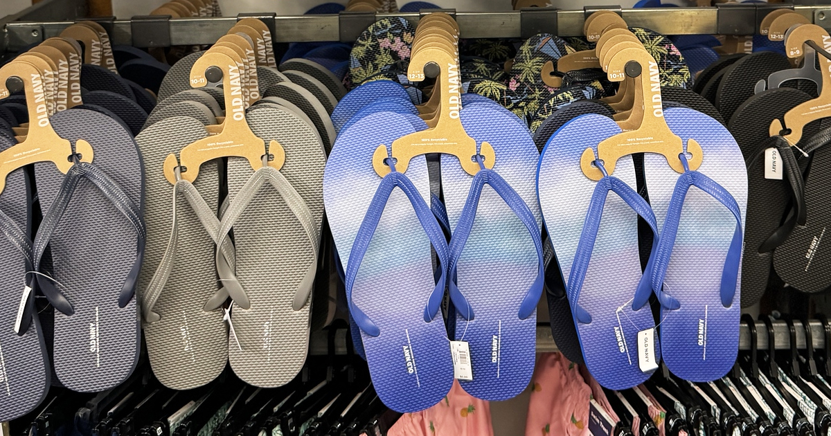 Old navy mens hot sale flip flop sale