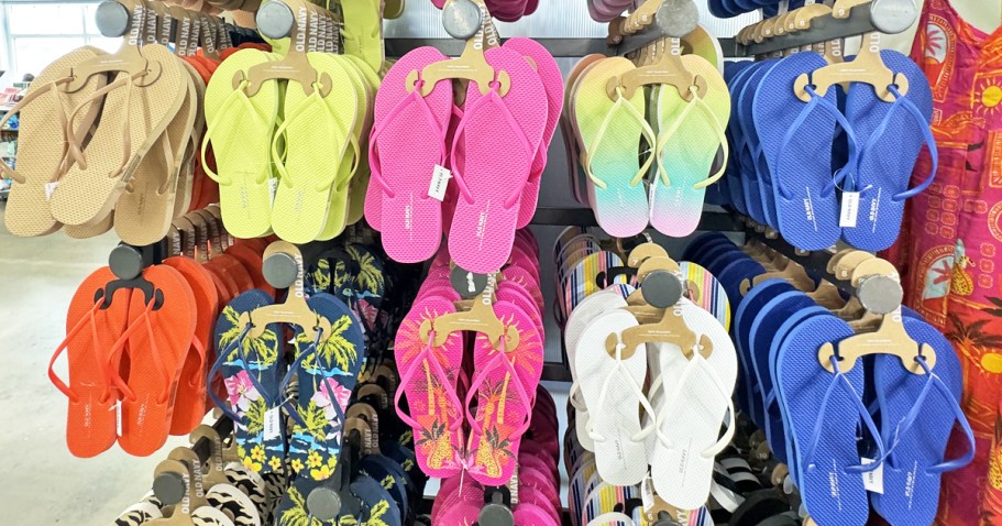 Old Navy Flip Flops Only $2 – Tons of Colors & Styles!