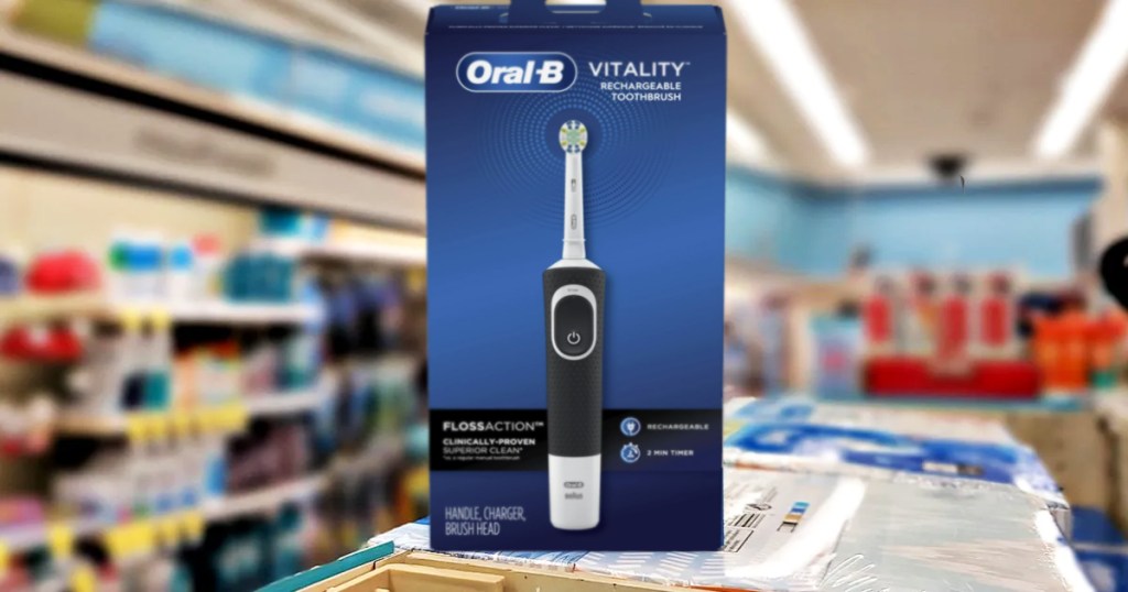 Oral-B electric toothbrush box in store