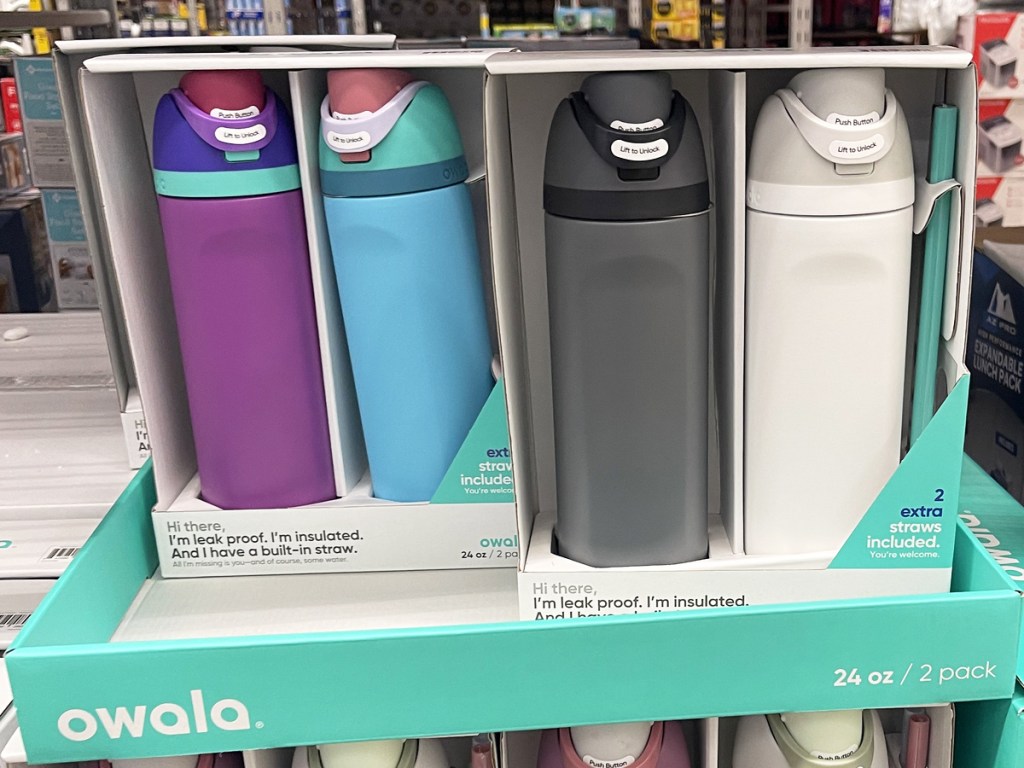 2-pack sets of owala water bottles at sam's club