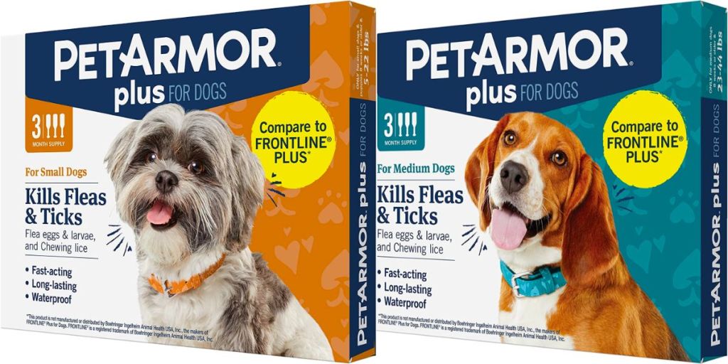 Pet armor flea and tick treatment small & medium dogs, 3-dose packs