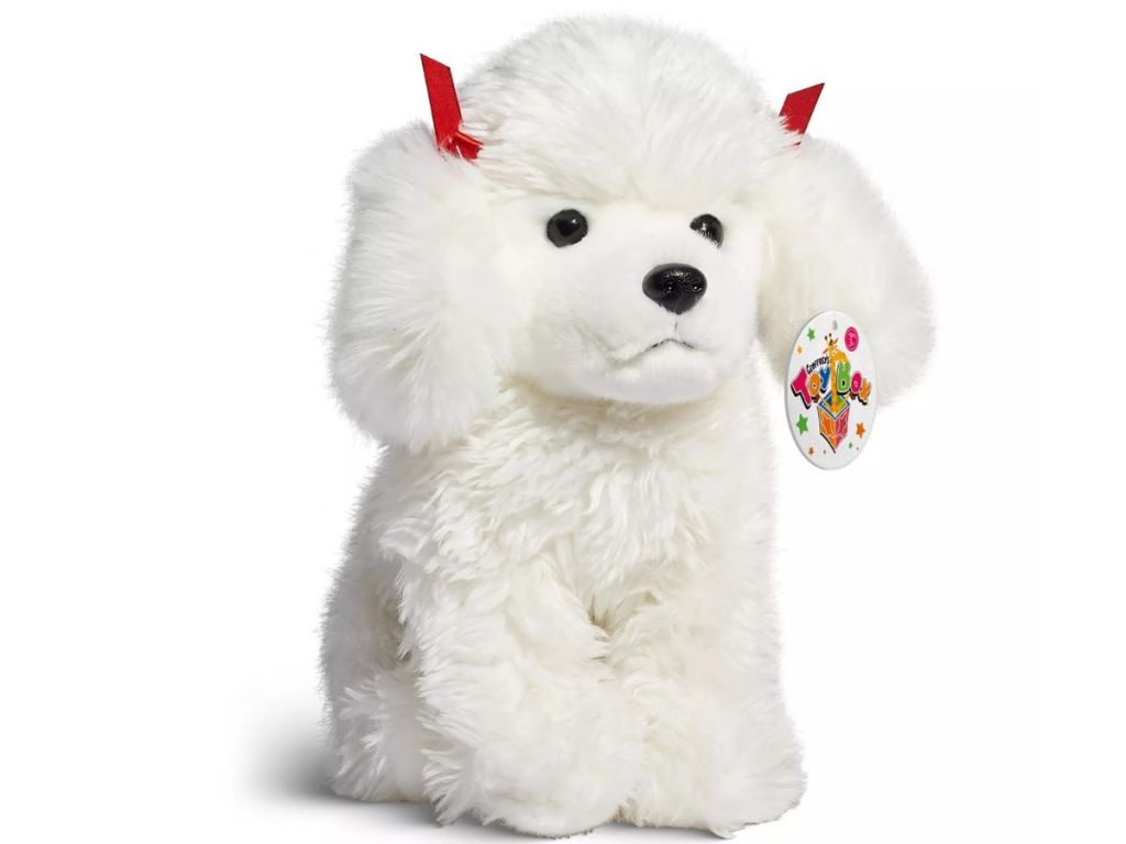 a poodle stuffed dog 