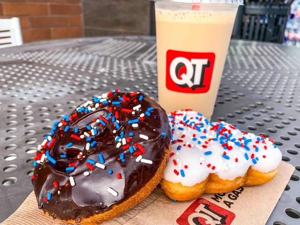 QuikTrip Donuts donuts and a coffee