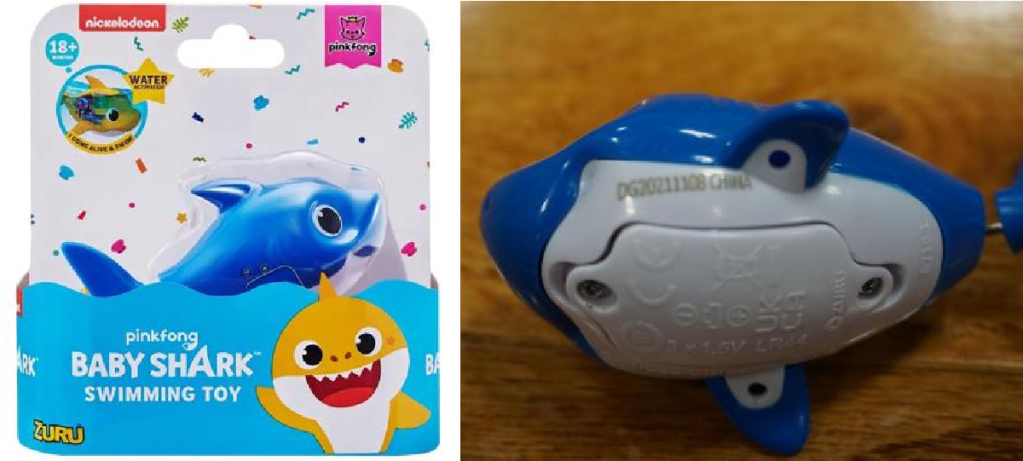 How to identify the Recalled Mini Baby Shark Bath Toy
