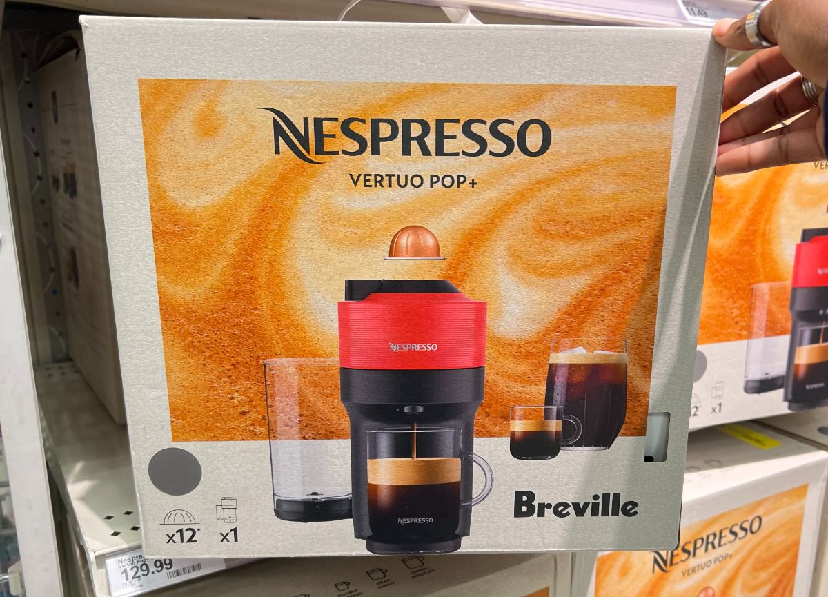 Red breville nespresso vertuo pop plus