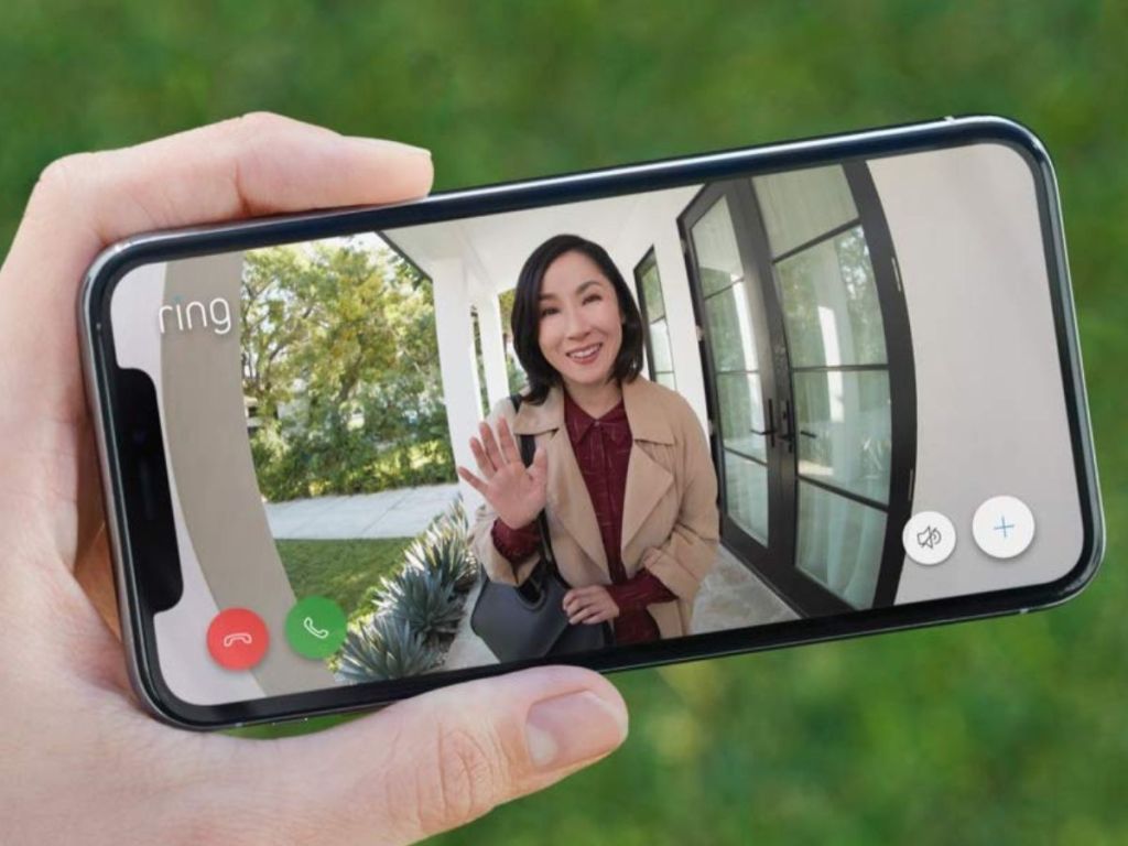 View of Ring Video Doorbell app on smart phone