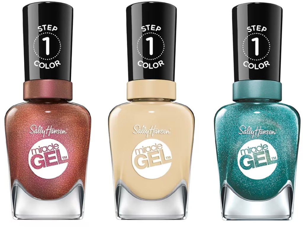 Sally Hansen Miracle Gel Nail Polish in One Shell of a Party, Sun-Shower, or Sprinkled w/ Love