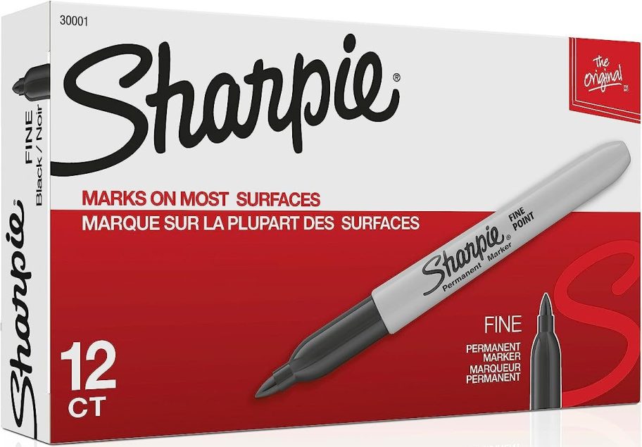 Box of Sharpie Fine Point markers