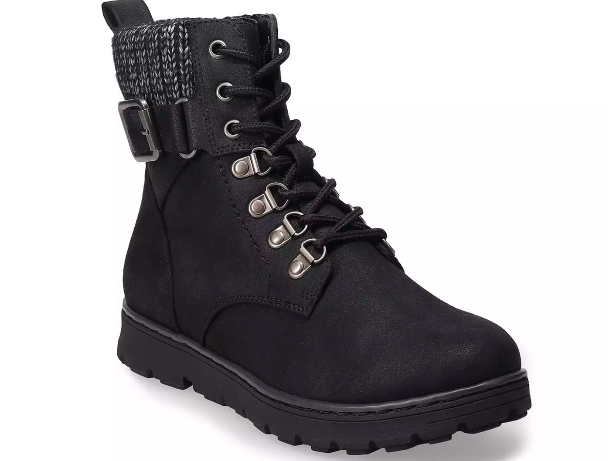 Sonoma Goods For Life Vikie Women's Lace-Up Boots Black