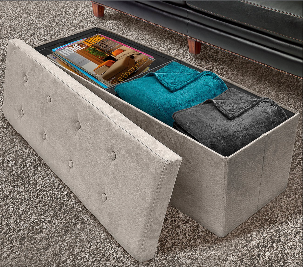 Storage Bench Ottoman from $32.98 Shipped (Regularly $70) | Extra Seating & Easy Organizing!