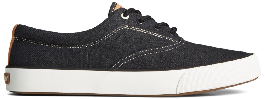 black linen sneaker