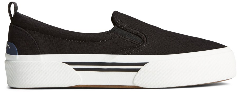 black slip-on sneaker