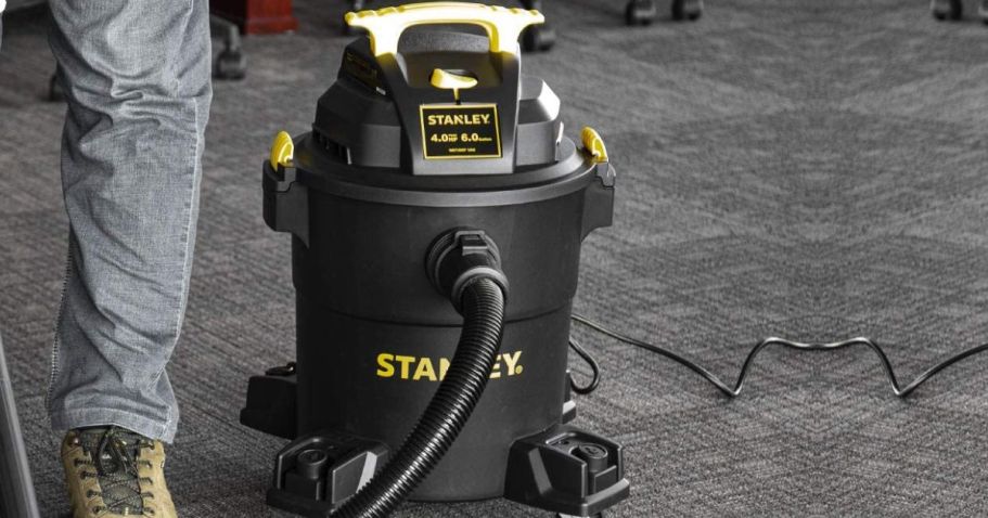 Stanley 6-Gallon Wet/Dry Vacuum Only $44.99 Shipped on Amazon (Regularly $80)