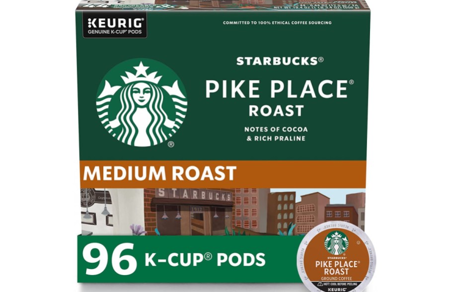 Starbucks Pike Place Roast K-Cup Coffee Pods 96-Count