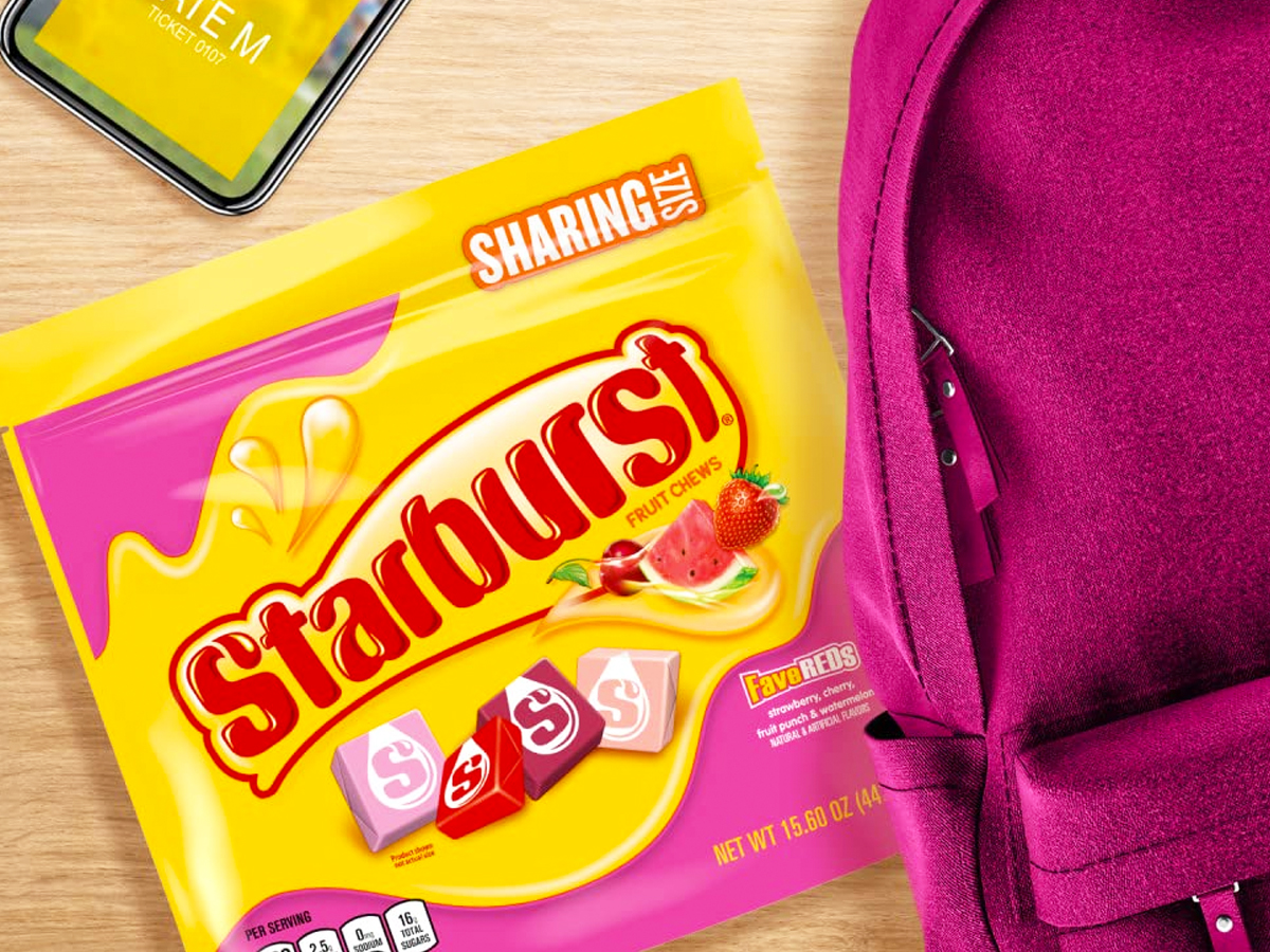 Starburst FaveReds Candy w/ Resealable Pouch Only $2.84 Shipped on Amazon