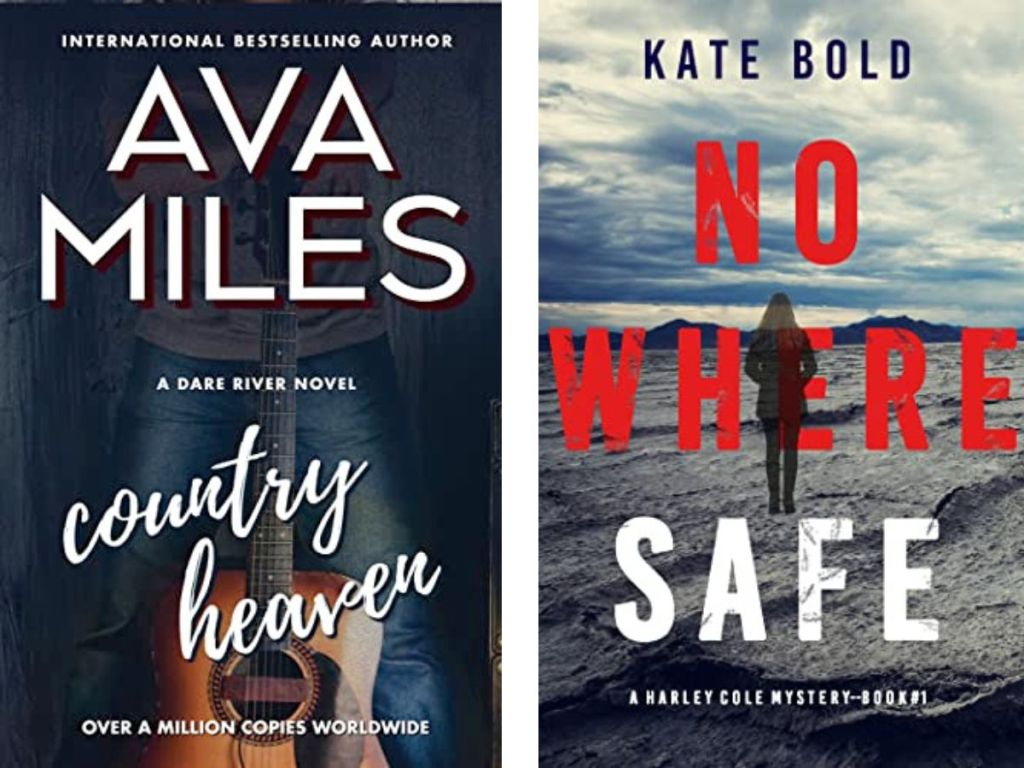 Country Heaven and No Where Safe eBook Covers