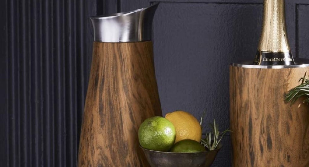 S'well Stainless Steel Carafes in Teakwood with other ideas surrounding it