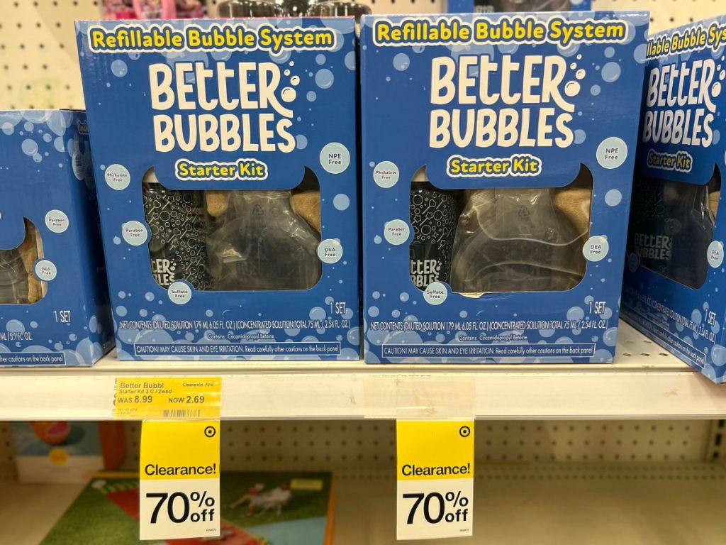 Better Bubbles on clearance at Target