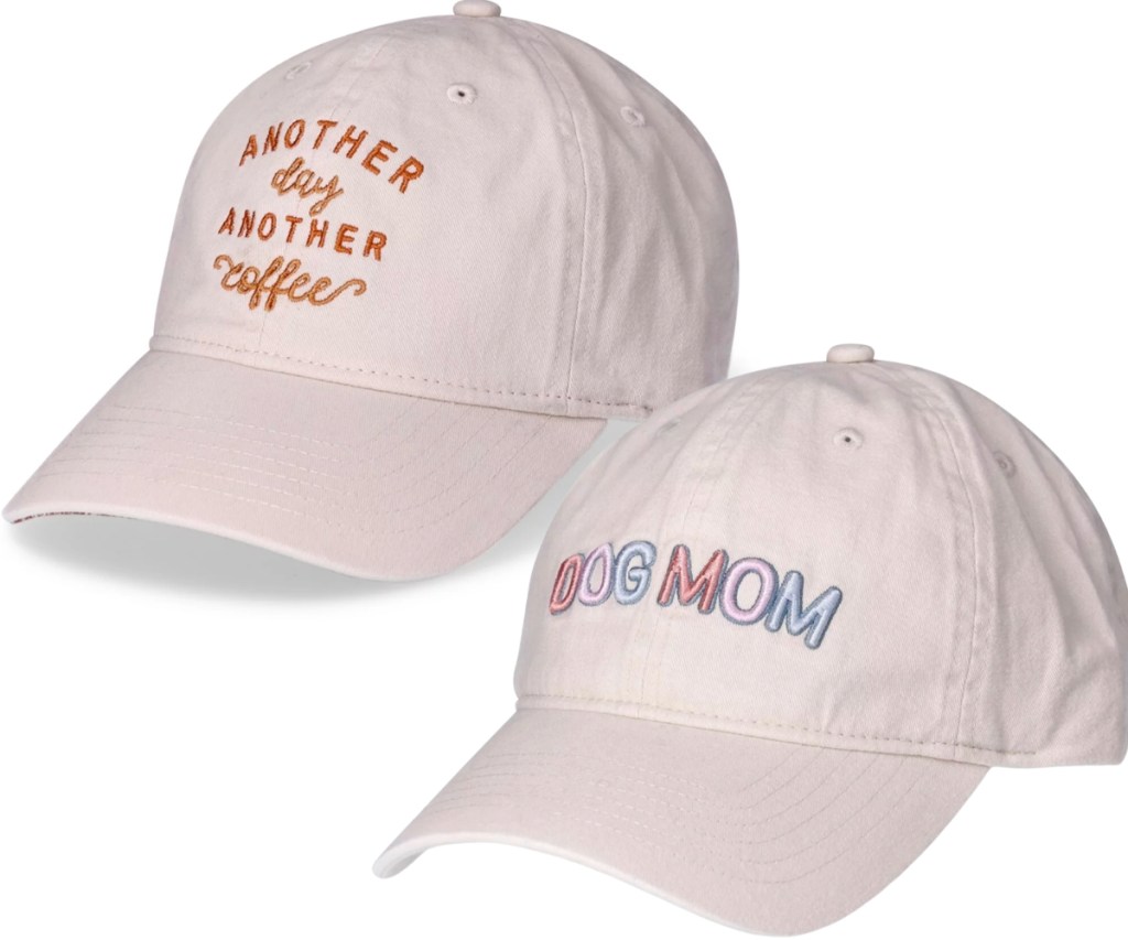 coffee and dog mom Time and Tru Baseball Caps