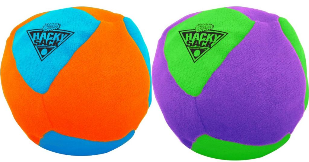 Two hacky sack balls