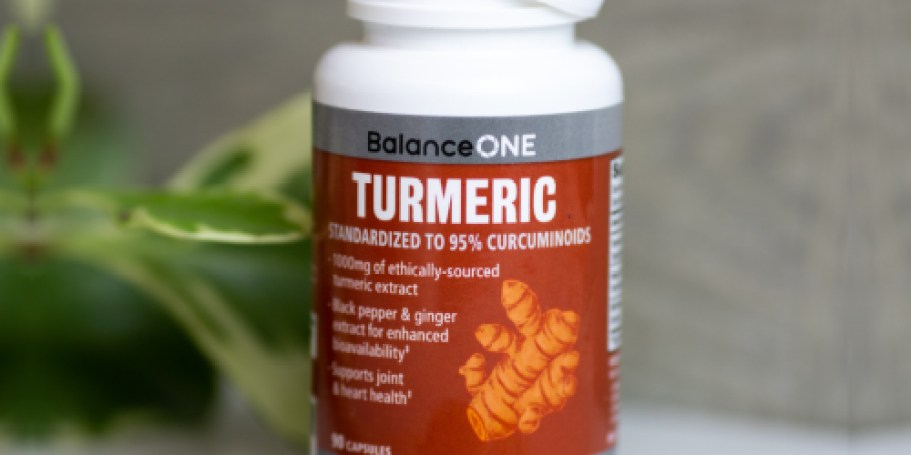 Balance ONE Turmeric Supplements 90 Count Just $8.78 Shipped on Amazon (Reg. $22)