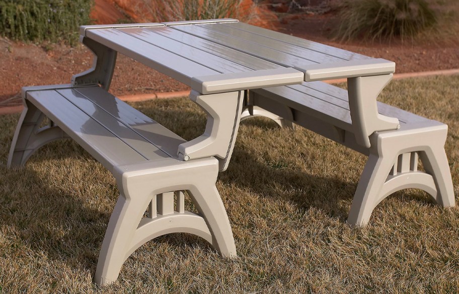 tan convert a benches made into table