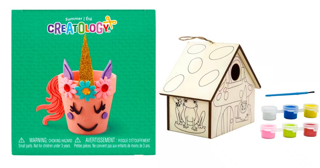 creatology craft kits unicorn and bird house