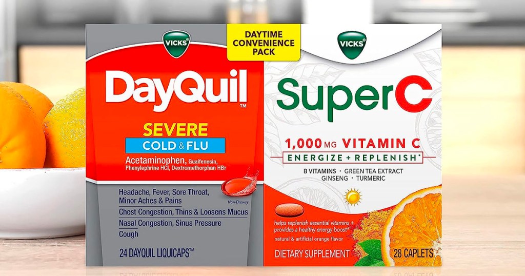 Vicks DayQuil Severe & Super C 52Count Combo Pack Only 7.83 Shipped