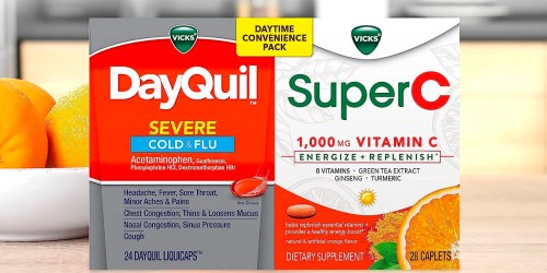 Vicks DayQuil Severe & Super C 52-Count Combo Pack Only $7.83 Shipped on Amazon (Regularly $20)