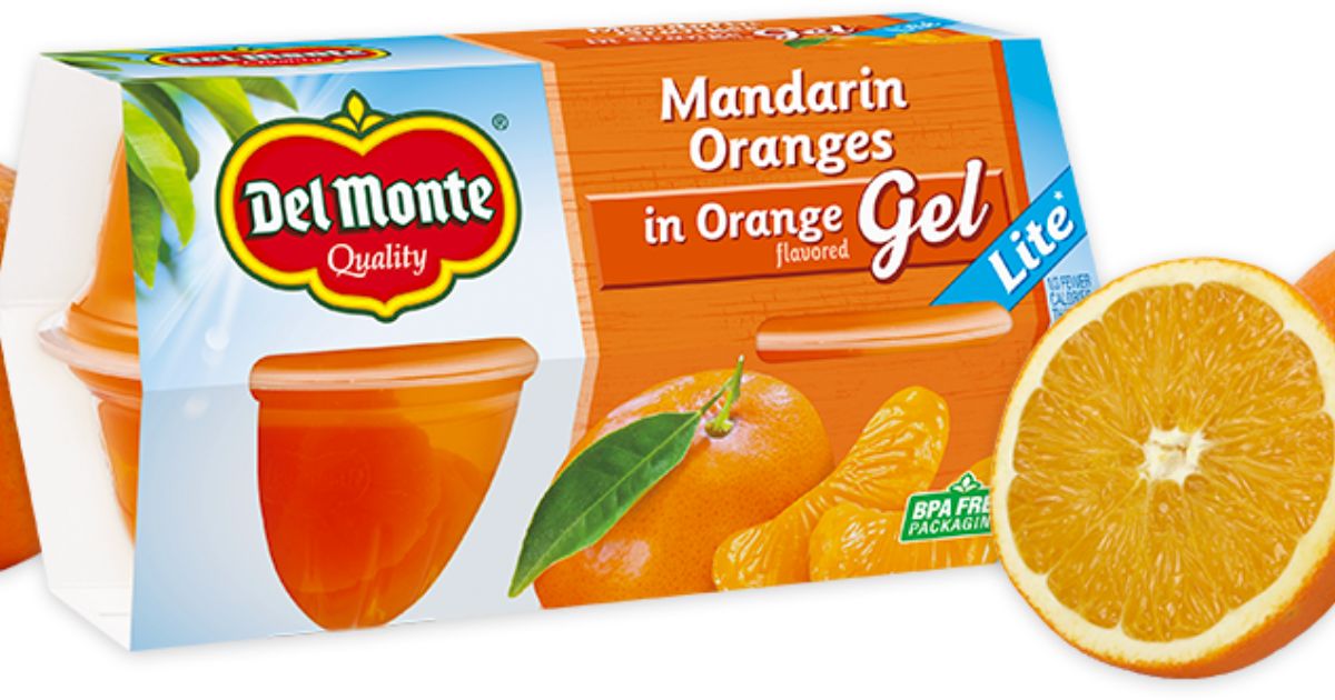 del monte mandarin oranges in gel