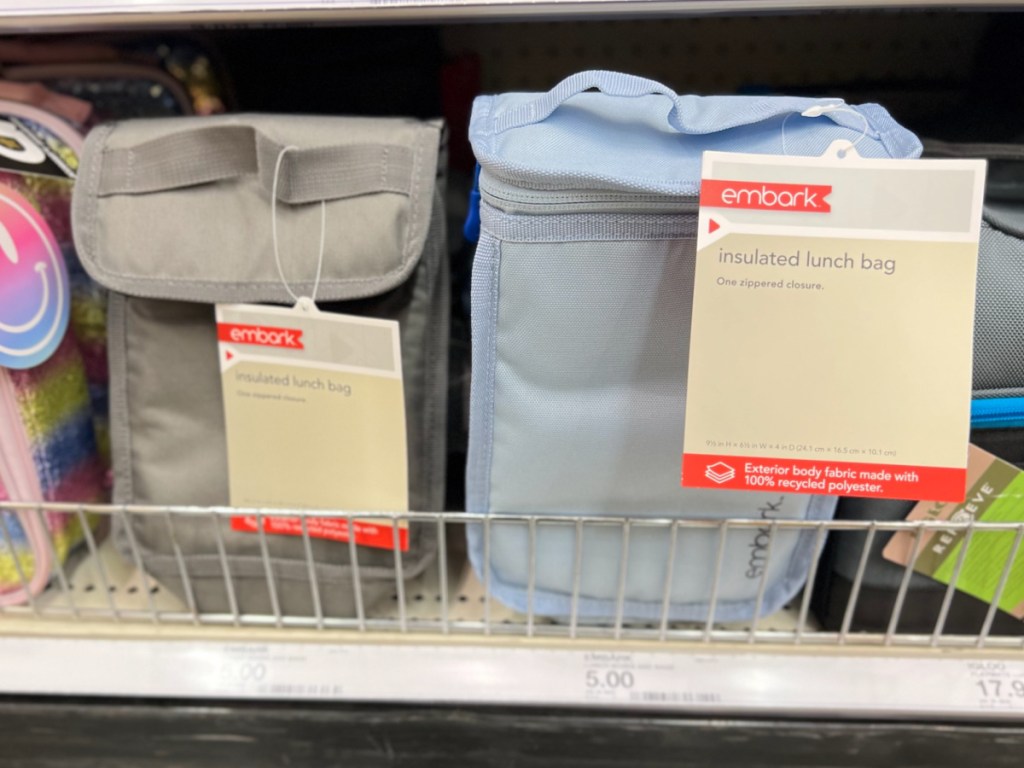 display of Kids Lunch Boxes