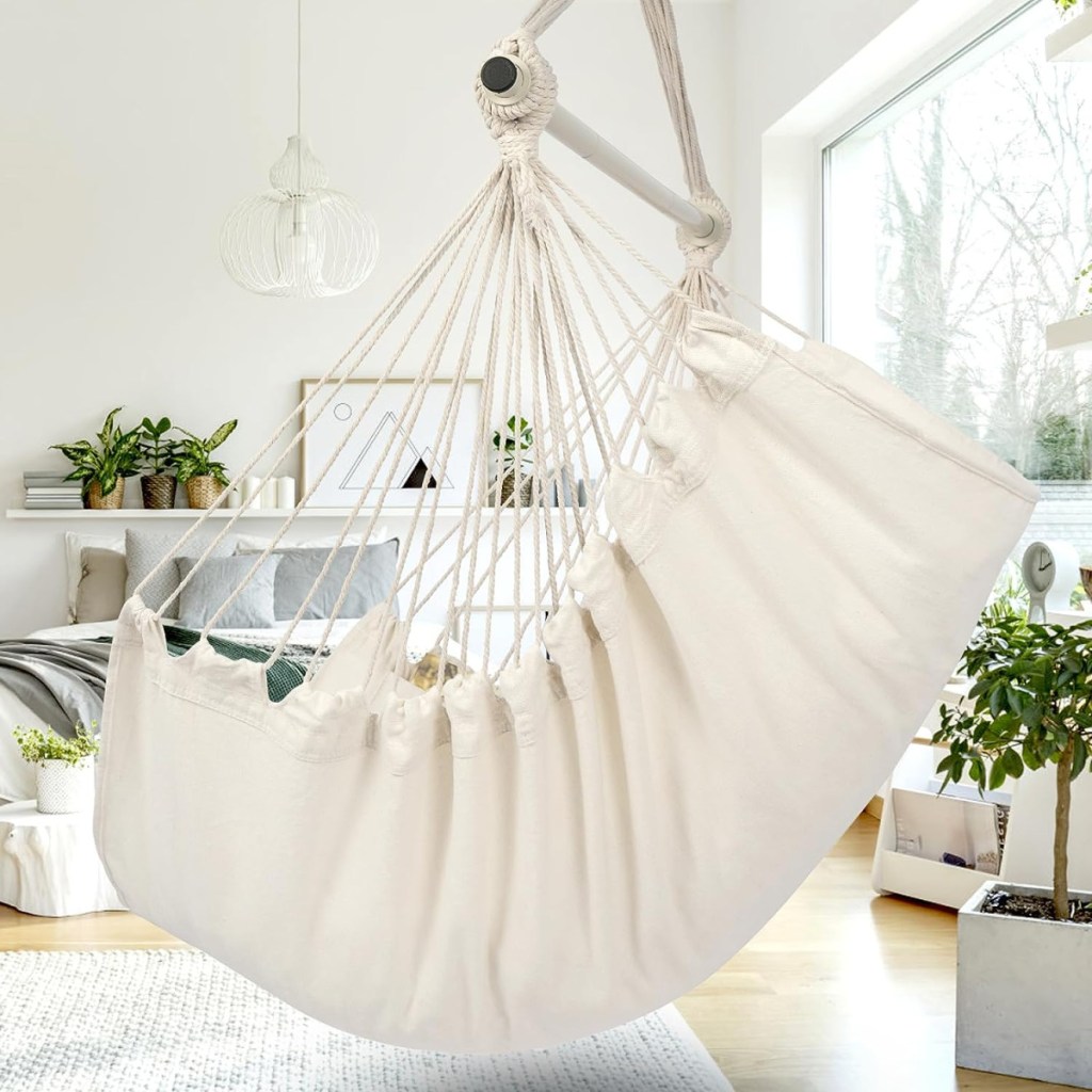 all beige aesthetic hammock swing