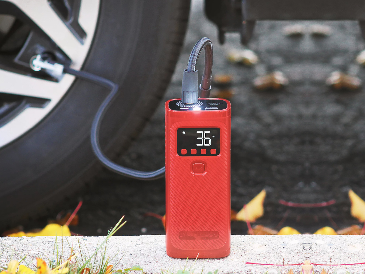 Portable Air Compressor & Power Bank Just $47.96 Shipped (Great for Tires, Pool Toys, & More)